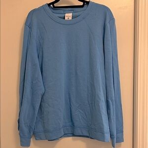 Nike Yoga Men's Therma-Fit Crewneck Sweatshirt, Blue, Small